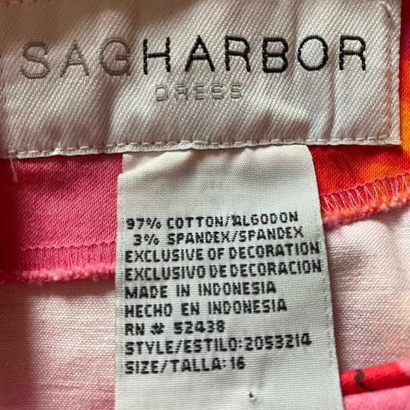 Sag Harbor Pink Midi Sundress Sleeveless - Picture 2 of 9